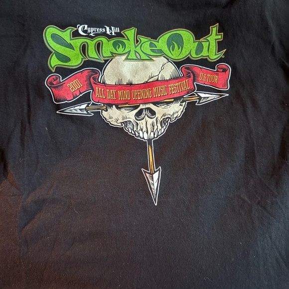 Vintage 2001 Cypress Hill Smoke Out Music Festival Tee Size XXL - Picture 3 of 7